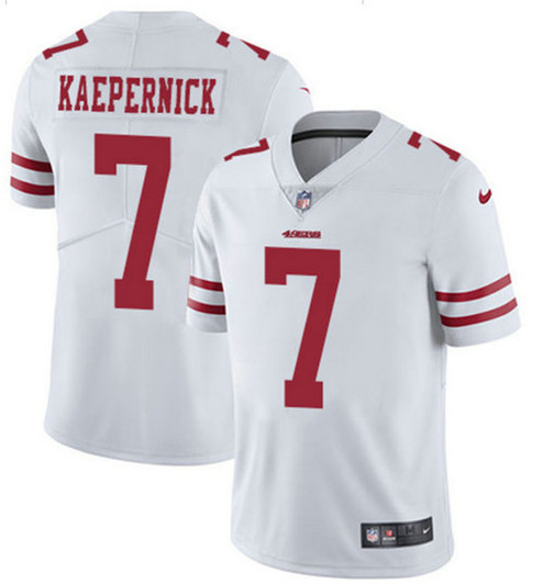 [FULLY STITCHED] #7 San Francisco 49ers Colin Kaepernick White Limited Football Jersey 