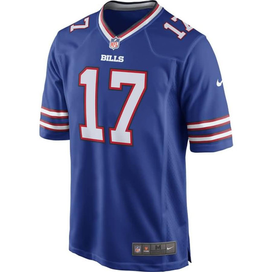 [FULLY STITCHED] Buffalo Bills Josh Allen 2018 Draft First Round Pick Royal Limited Football Jersey 