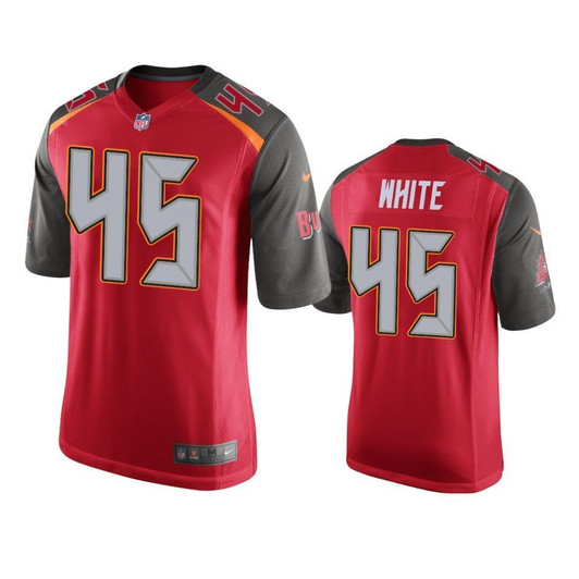 [FULLY STITCHED] Tampa Bay Buccaneers Devin White 2019 Draft Red Style 2 Limited Football Jersey 