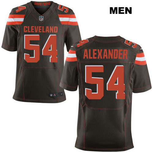 [FULLY STITCHED] #54 Cleveland Browns Dominique Alexander Brown Limited Football Jersey 