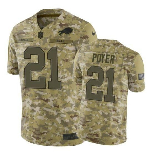 [FULLY STITCHED] Buffalo Bills Jordan Poyer Camo Limited Football Jersey 