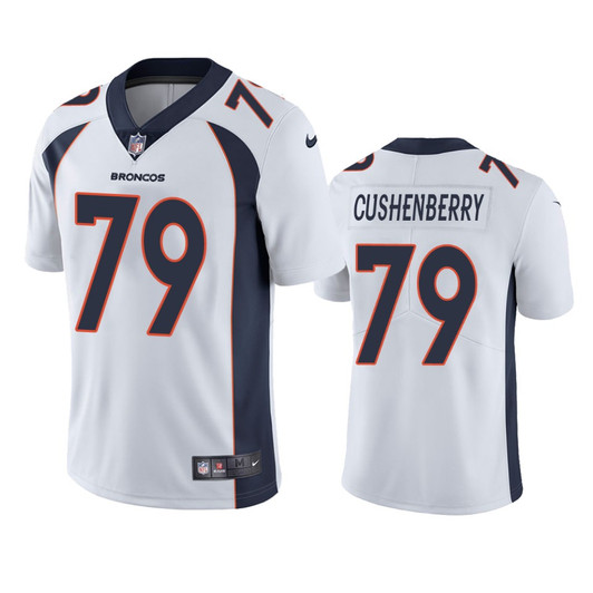 [FULLY STITCHED] Denver Broncos Lloyd Cushenberry White Limited Football Jersey 