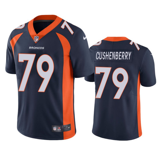 [FULLY STITCHED] Denver Broncos Lloyd Cushenberry Navy Style 2 Limited Football Jersey 