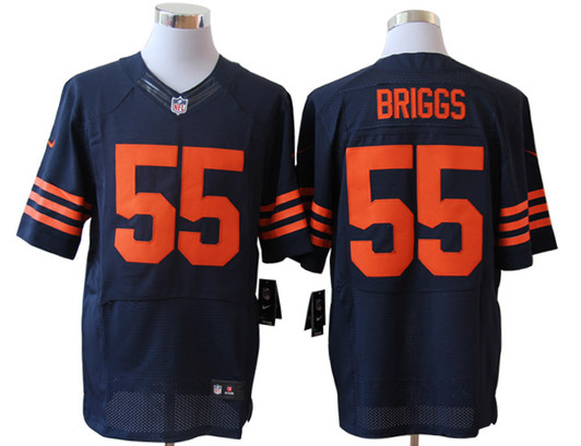 [FULLY STITCHED] #55 Chicago Bears Lance Briggs Blueyellow Limited Football Jersey 