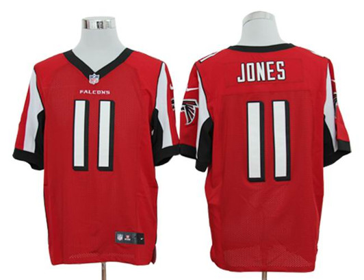 [FULLY STITCHED] #11 Atlanta Falcons Julio Jones Red Limited Football Jersey 