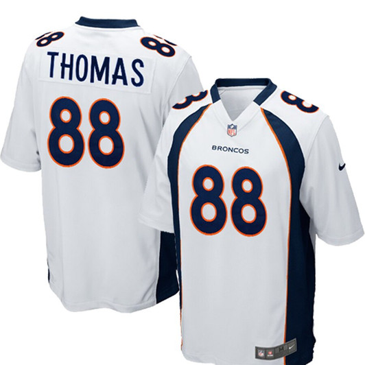 [FULLY STITCHED] Denver Broncos Demaryius Thomas White Limited Football Jersey 