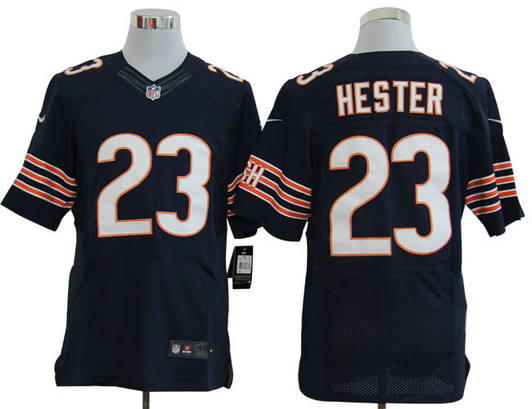 [FULLY STITCHED] #23 Chicago Bears Devin Hester Blue Limited Football Jersey 