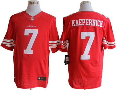 [FULLY STITCHED] #7 San Francisco 49ers Colin Kaepernick Red Style 2 Limited Football Jersey 
