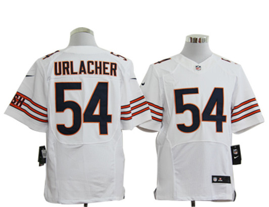 [FULLY STITCHED] #54 Chicago Bears Brian Urlacher White Limited Football Jersey 