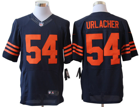 [FULLY STITCHED] #54 Chicago Bears Brian Urlacher Blueorange Limited Football Jersey 
