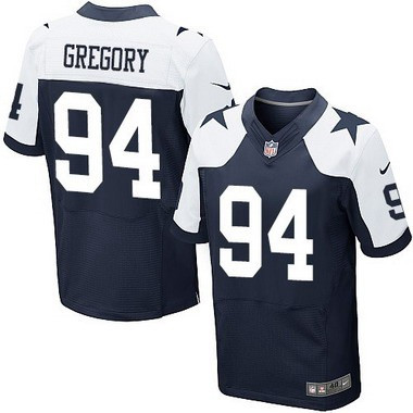 [FULLY STITCHED] #94 Dallas Cowboys Randy Gregory Navy Blue Thanksgiving Alternate Limited Football Jersey 