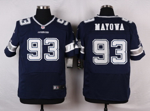 [FULLY STITCHED] #93 Dallas Cowboys Benson Mayowa Navy Blue Limited Football Jersey 