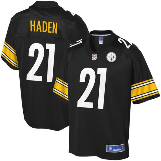 [FULLY STITCHED] Pittsburgh Steelers Joe Haden Black Style 4 Limited Football Jersey 