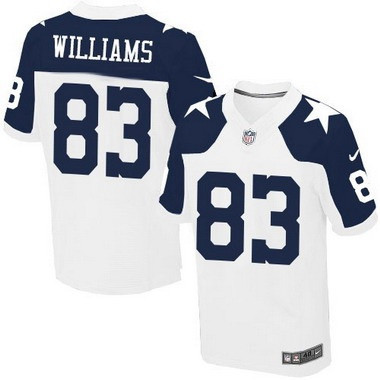 [FULLY STITCHED] #83 Dallas Cowboys Terrance Williams White Thanksgiving Alternate Limited Football Jersey 