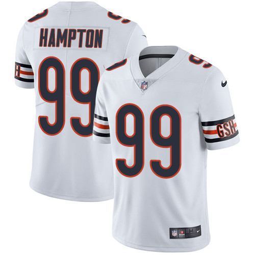 [FULLY STITCHED] #99 Chicago Bears Dan Hampton White Limited Football Jersey 