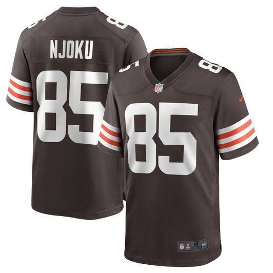 [FULLY STITCHED] Cleveland Browns David Njoku Brown Style 8 Limited Football Jersey 
