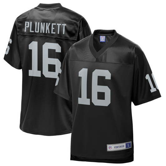 [FULLY STITCHED] Las Vegas Raiders Jim Plunkett Retired Black Limited Football Jersey 