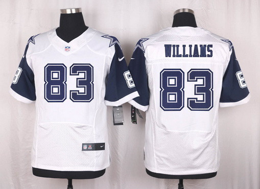 [FULLY STITCHED] #83 Dallas Cowboys Terrance Williams White Color Rush 2015 Limited Football Jersey 
