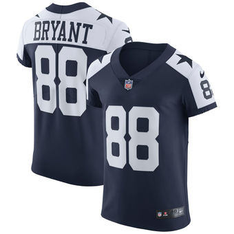 [FULLY STITCHED] Dallas Cowboys Dez Bryant Navy Alternate Limited Football Jersey 