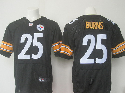 [FULLY STITCHED] #25 Pittsburgh Steelers Artie Burns Black Limited Football Jersey 