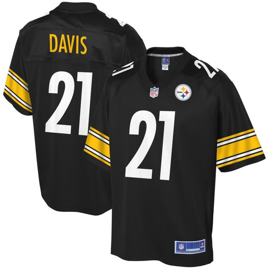 [FULLY STITCHED] Pittsburgh Steelers Sean Davis Black Style 2 Limited Football Jersey 