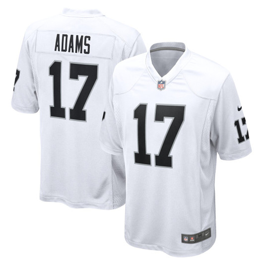 [FULLY STITCHED] Las Vegas Raiders Davante Adams White Style 4 Limited Football Jersey 