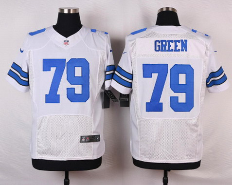 [FULLY STITCHED] #79 Dallas Cowboys Chaz Green White Road Limited Football Jersey 