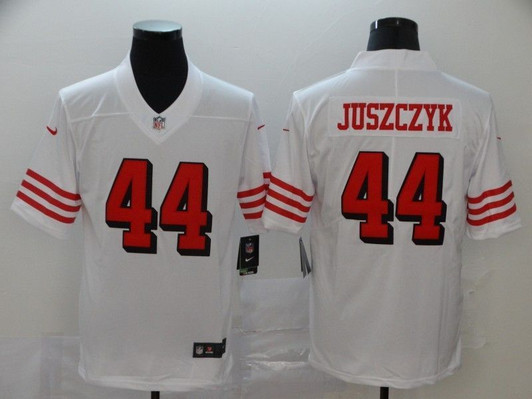 [FULLY STITCHED] #44 San Francisco 49ers Kyle Juszczyk 2020 White Limited Football Jersey 
