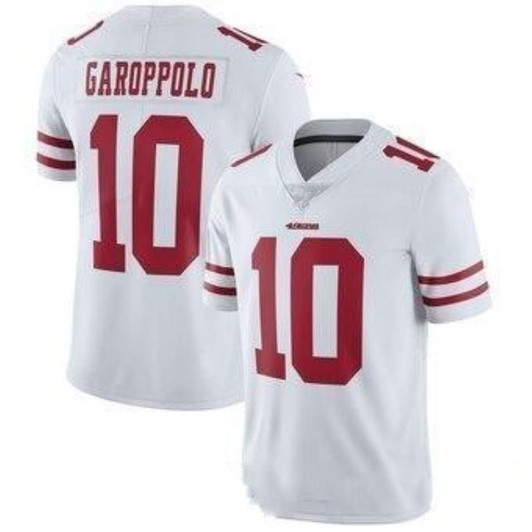 [FULLY STITCHED] #10 San Francisco 49ers Jimmy Garoppolo 2020 White Limited Football Jersey 