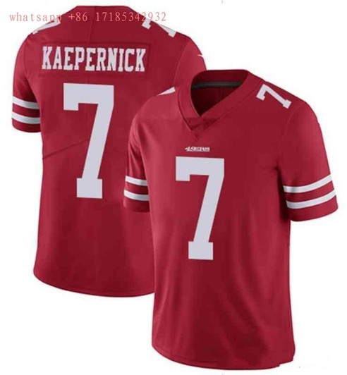 [FULLY STITCHED] #7 San Francisco 49ers Colin Kaepernick 2020 Red Limited Football Jersey 