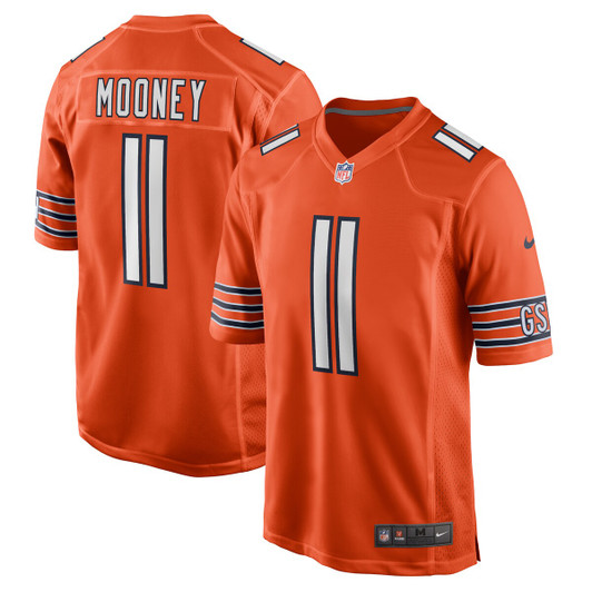 [FULLY STITCHED] Chicago Bears Darnell Mooney Alternate Orange Style 2 Limited Football Jersey 