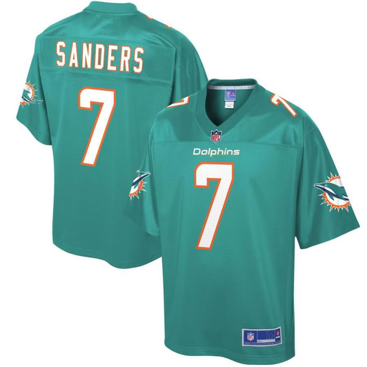 [FULLY STITCHED] Miami Dolphins Jason Sanders Aqua Style 4 Limited Football Jersey 
