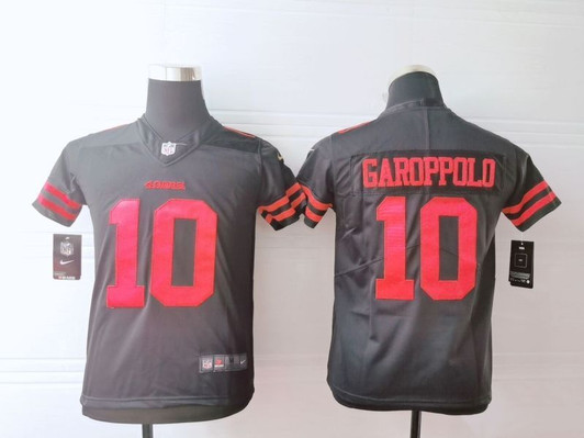 [FULLY STITCHED] #10 San Francisco 49ers Jimmy Garoppolo 2020 Dark Brown Limited Football Jersey 