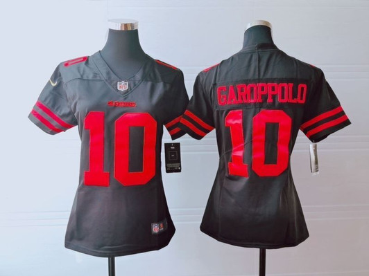 [FULLY STITCHED] #10 San Francisco 49ers Jimmy Garoppolo 2020 Dark Brown Style 2 Limited Football Jersey 
