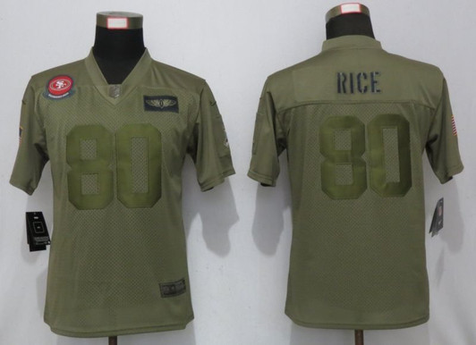 [FULLY STITCHED] #80 San Francisco 49ers Jerry Rice 2020 Camo Limited Football Jersey 