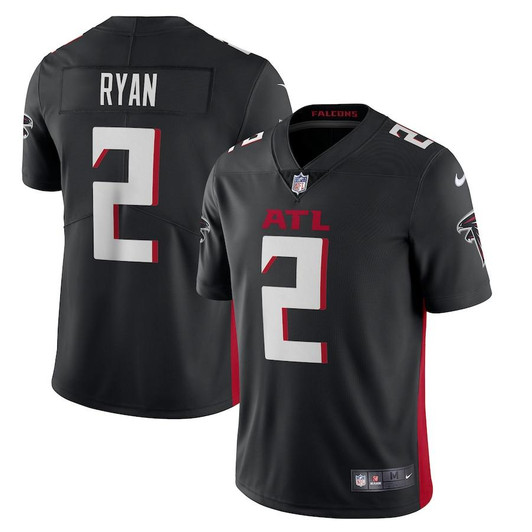[FULLY STITCHED] Atlanta Falcons Matt Ryan Black Limited Football Jersey 