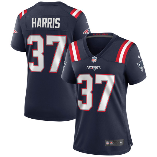 [FULLY STITCHED] New England Patriots Damien Harris Navy Style 3 Limited Football Jersey 