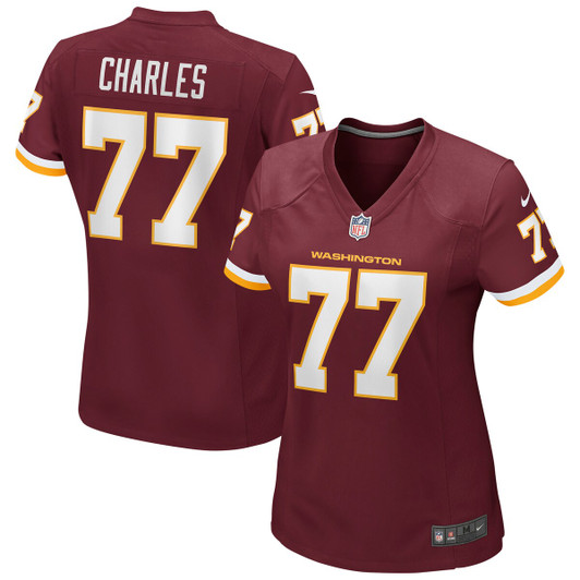[FULLY STITCHED] Washington Football Team Saahdiq Charles Burgundy Limited Football Jersey 
