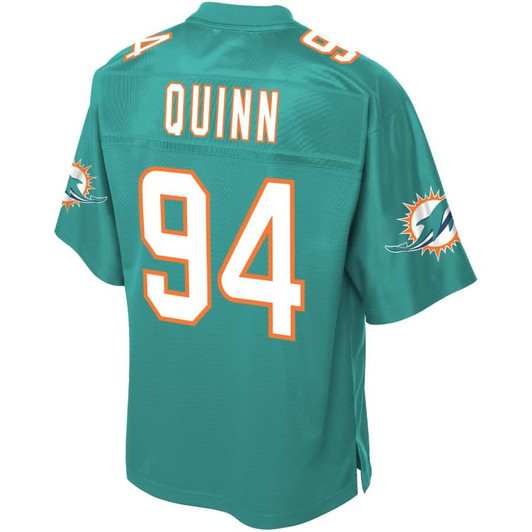 [FULLY STITCHED] Miami Dolphins Robert Quinn Aqua Style 2 Limited Football Jersey 