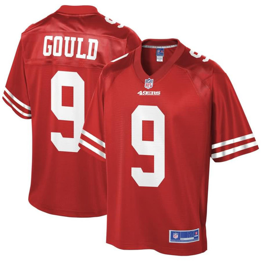 [FULLY STITCHED] San Francisco 49ers Robbie Gould Scarlet Limited Football Jersey 