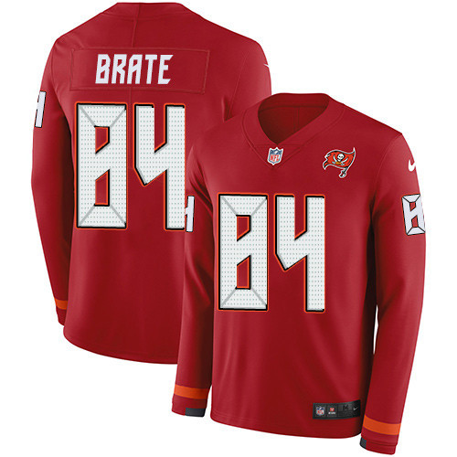 [FULLY STITCHED] #84 Tampa Bay Buccaneers Cameron Brate Red Style 2 Limited Football Jersey 