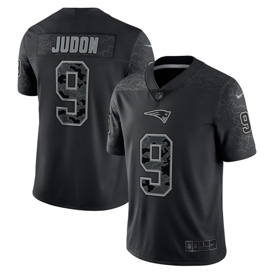 [FULLY STITCHED] New England Patriots Matthew Judon Rflctv Black Limited Football Jersey 