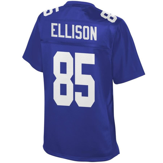 [FULLY STITCHED] New York Giants Rhett Ellison Royal Style 2 Limited Football Jersey 