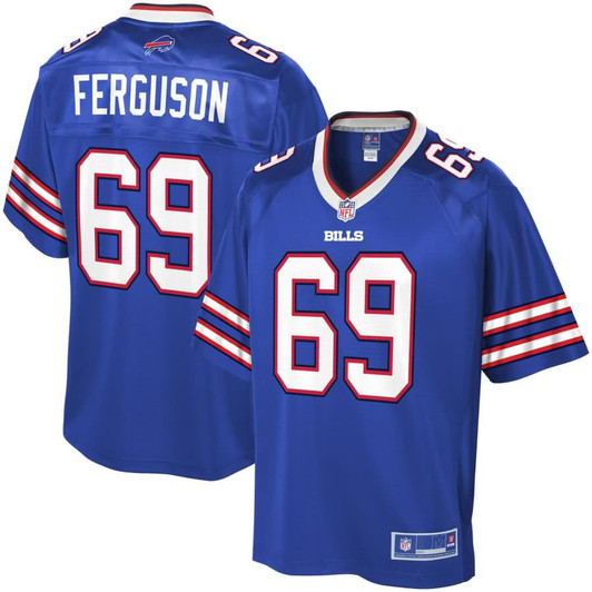[FULLY STITCHED] Buffalo Bills Reid Ferguson Royal Limited Football Jersey 