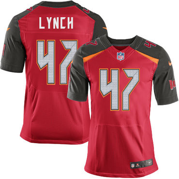 [FULLY STITCHED] #47 Tampa Bay Buccaneers John Lynch Red New Limited Football Jersey 