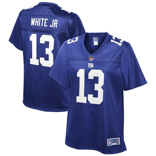 [FULLY STITCHED] New York Giants Reggie White Jr Royal Limited Football Jersey 