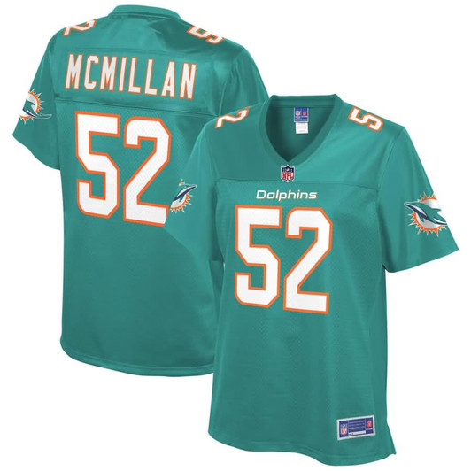 [FULLY STITCHED] Miami Dolphins Raekwon Mcmillan Aqua Limited Football Jersey 