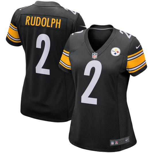 [FULLY STITCHED] Pittsburgh Steelers Mason Rudolph Black Limited Football Jersey 