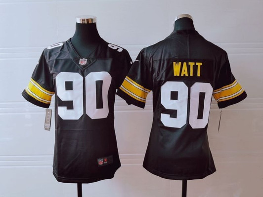 [FULLY STITCHED] #90 Pittsburgh Steelers Trent Jordan Watt 2020 Brown Limited Football Jersey 
