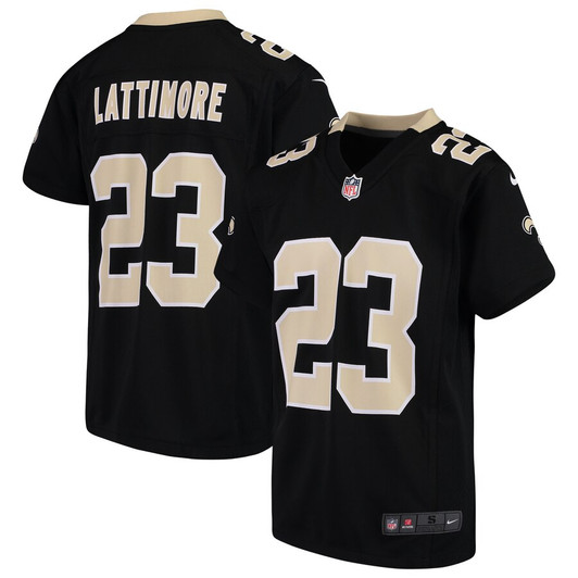[FULLY STITCHED] New Orleans Saints Marshon Lattimore 2018 Black Limited Football Jersey 